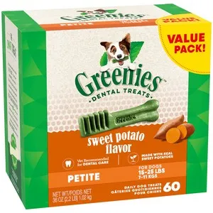 36oz Greenies Teenie Sweet Potato Value Tub Treat Pack - Treats